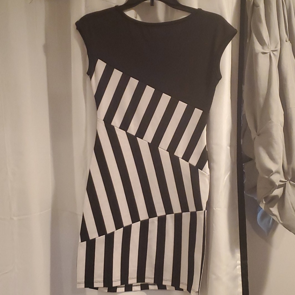 Black and white dress
